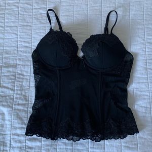 LASENZA BLACK CORSET TOP!!